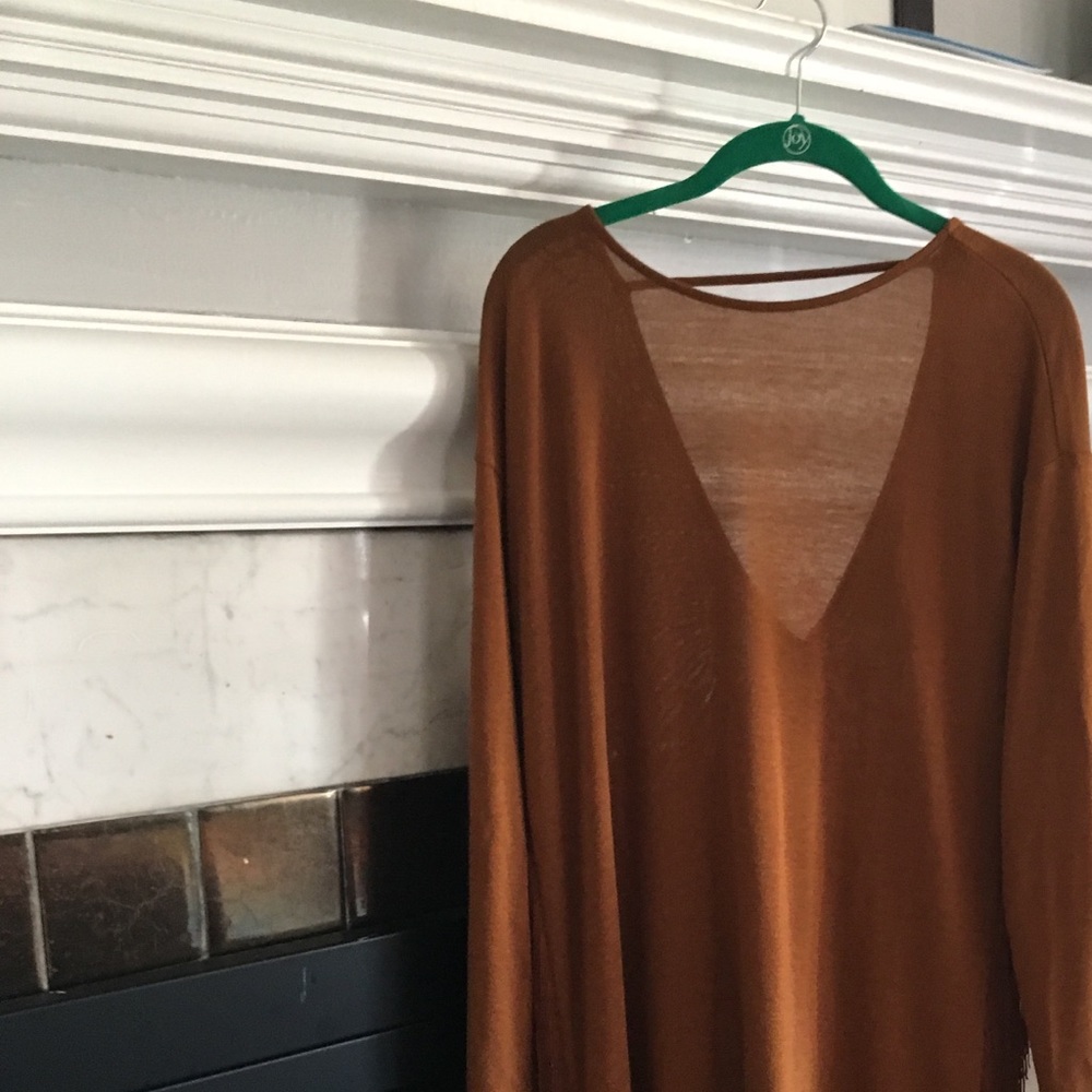 One the land caramel dress